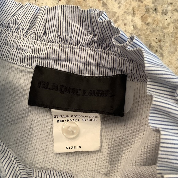 Blaque Label Striped Blouse Top Size Small - Picture 5 of 8